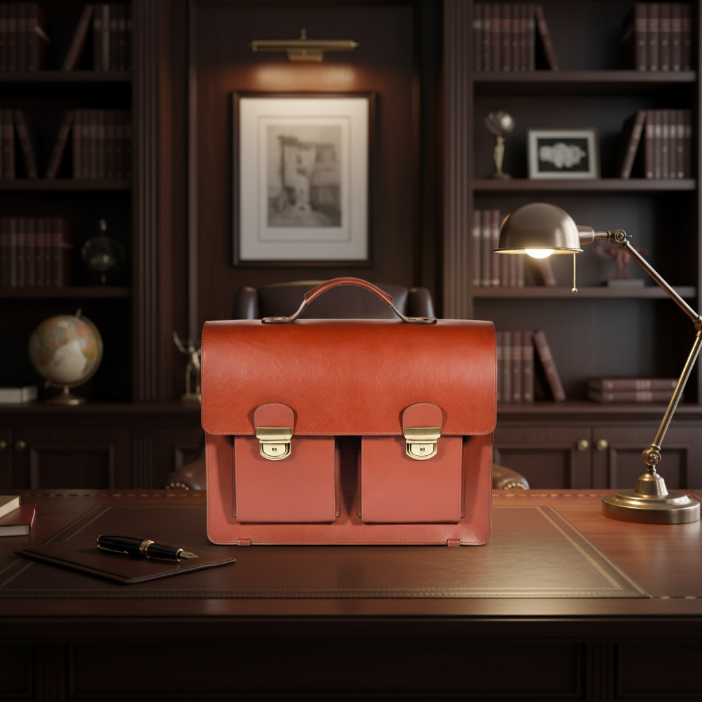 Briefcase No. 35 - Cognac