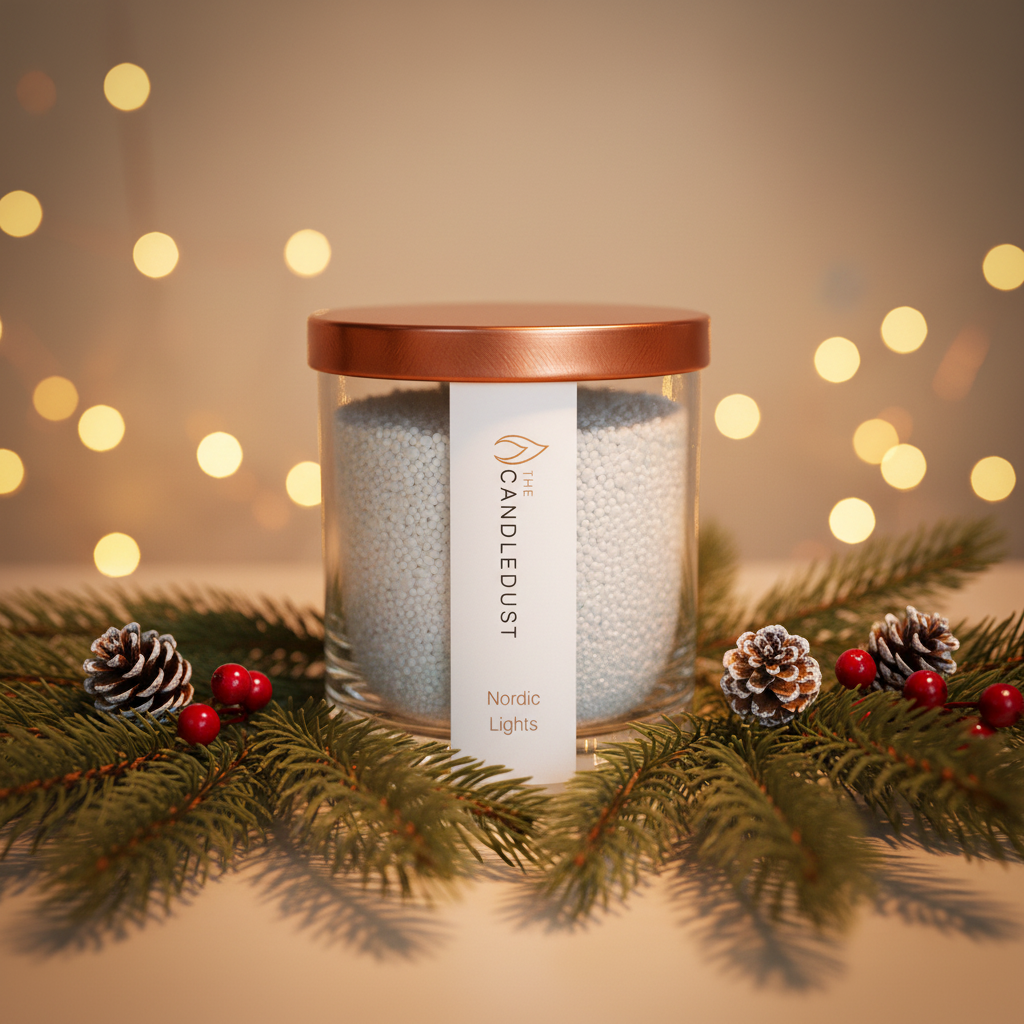 Powdered Candle in Glass - Nordic Lights 160g