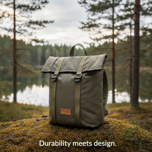 Zip Backpack with G-Hook - Khaki